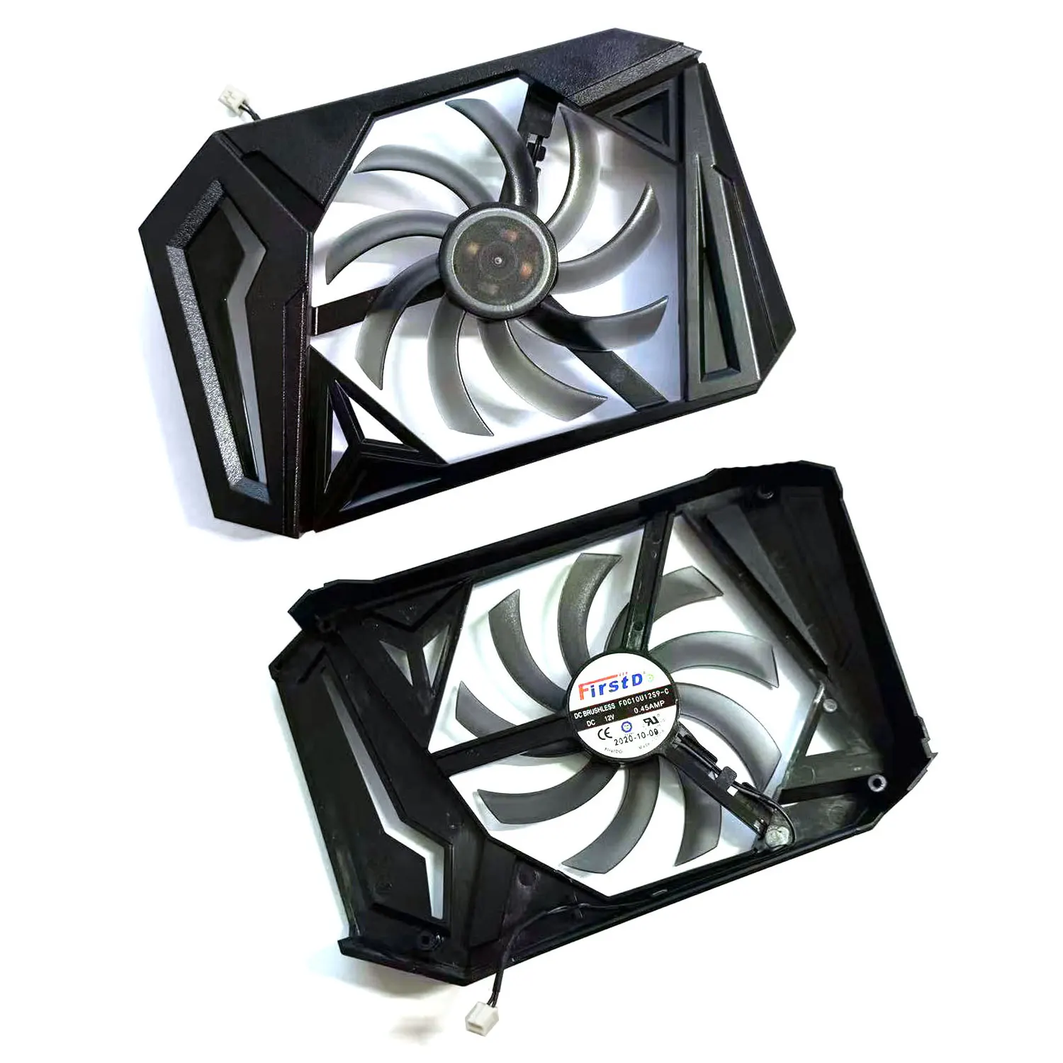 Cooling fan FDC10U12S9-C 2PIN DC 12V 0.45A suitable for PNY GeForce GTX 1660 SUPER 6GB single fan graphics card replacement