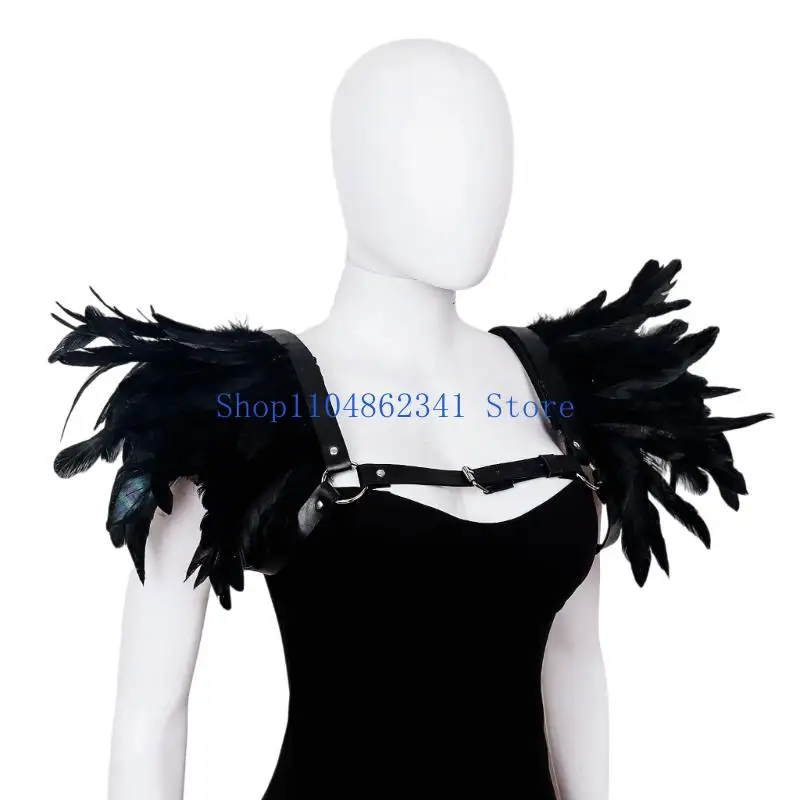 5asd Victorian Gothic Shawl Shrug Shoulder Wrap Medieval Halloween Cosplay Costume Accessories for Adult Women Men