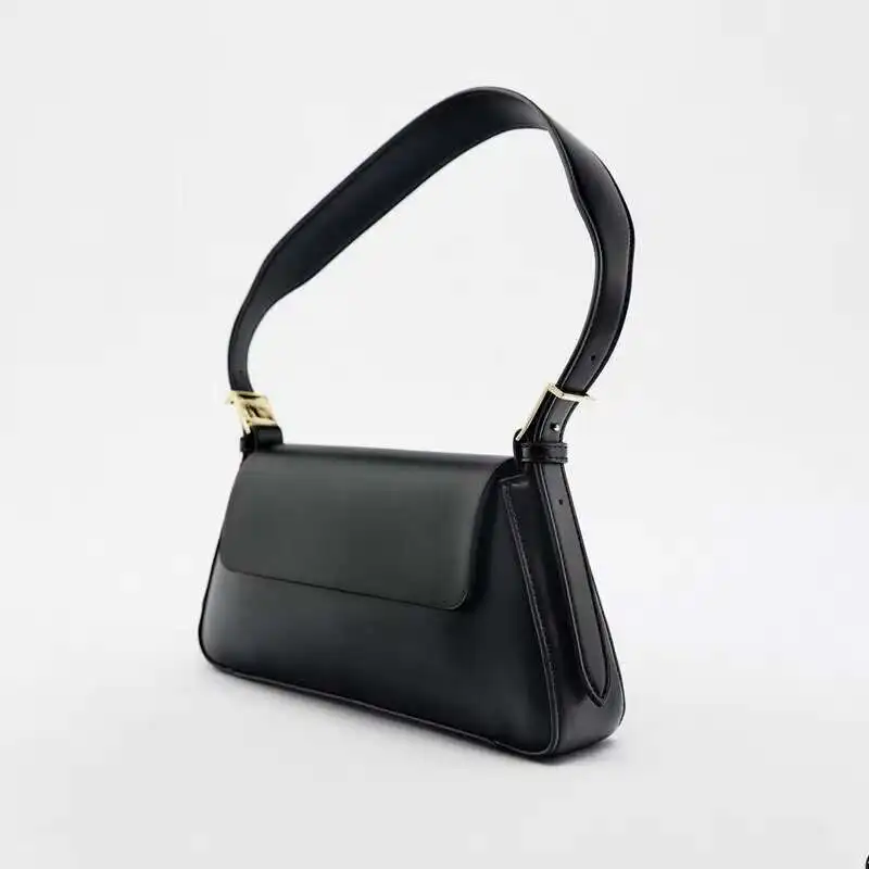 Torba na ramię damska nowy trend wszechstronna czarna klapka minimalistyczna dorywczo torebki pod pachami dla kobiet Y2k moda Crossbody kobieta