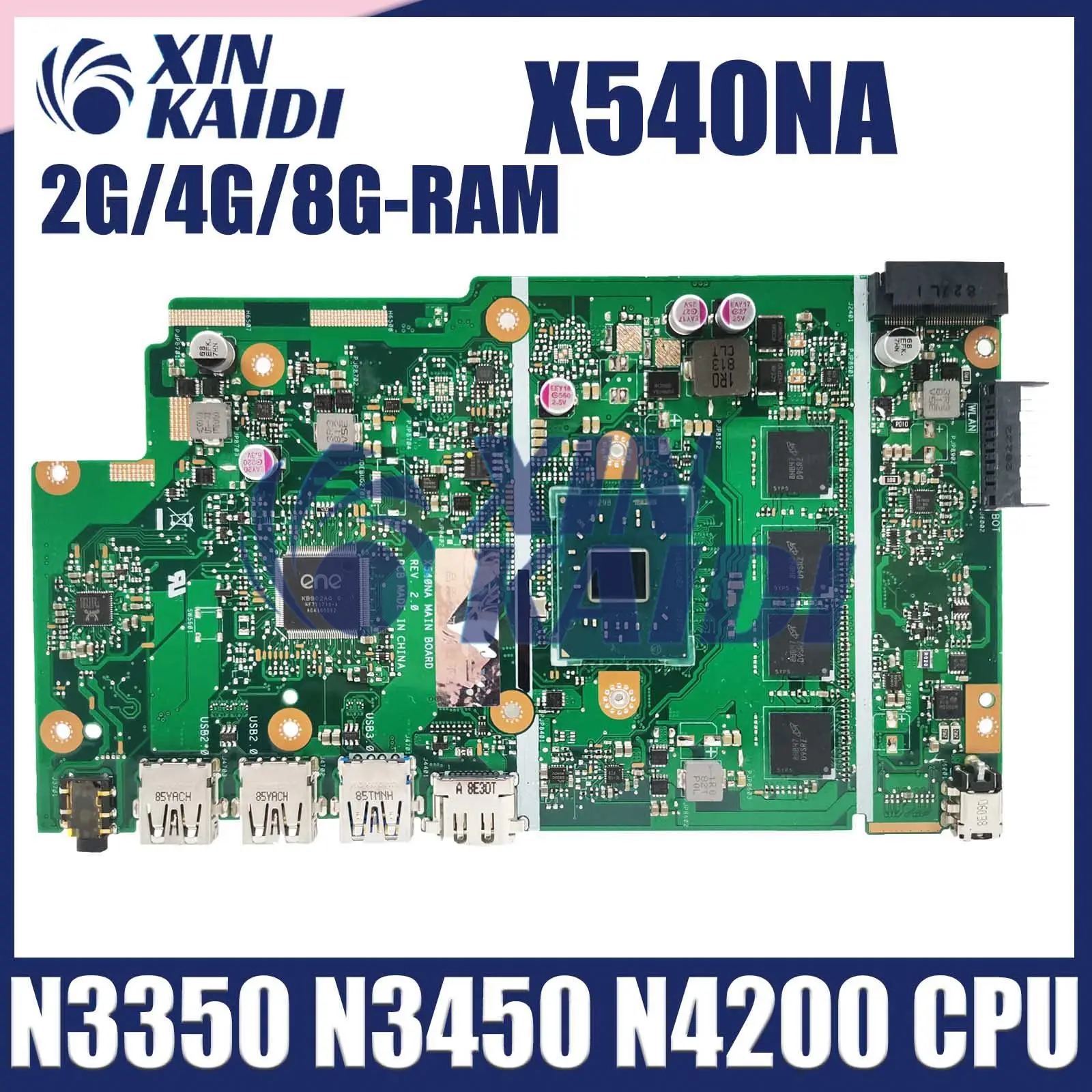 

Computer Mainboard For Asus X540NA X540 X540N R540N D540NA X540MA Laptop Motherboard With N3350 N3450 N4200 CPU 2G/4G/8G-RAM