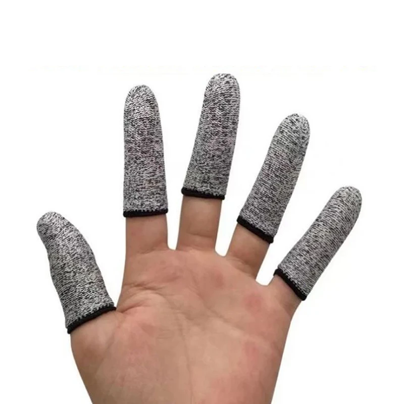 10pcs Cut Resistant Finger Cots Protector Finger Sleeve Protectors Reusable Fingertip Covers for Kitchen Work Sculpture Garden image 4