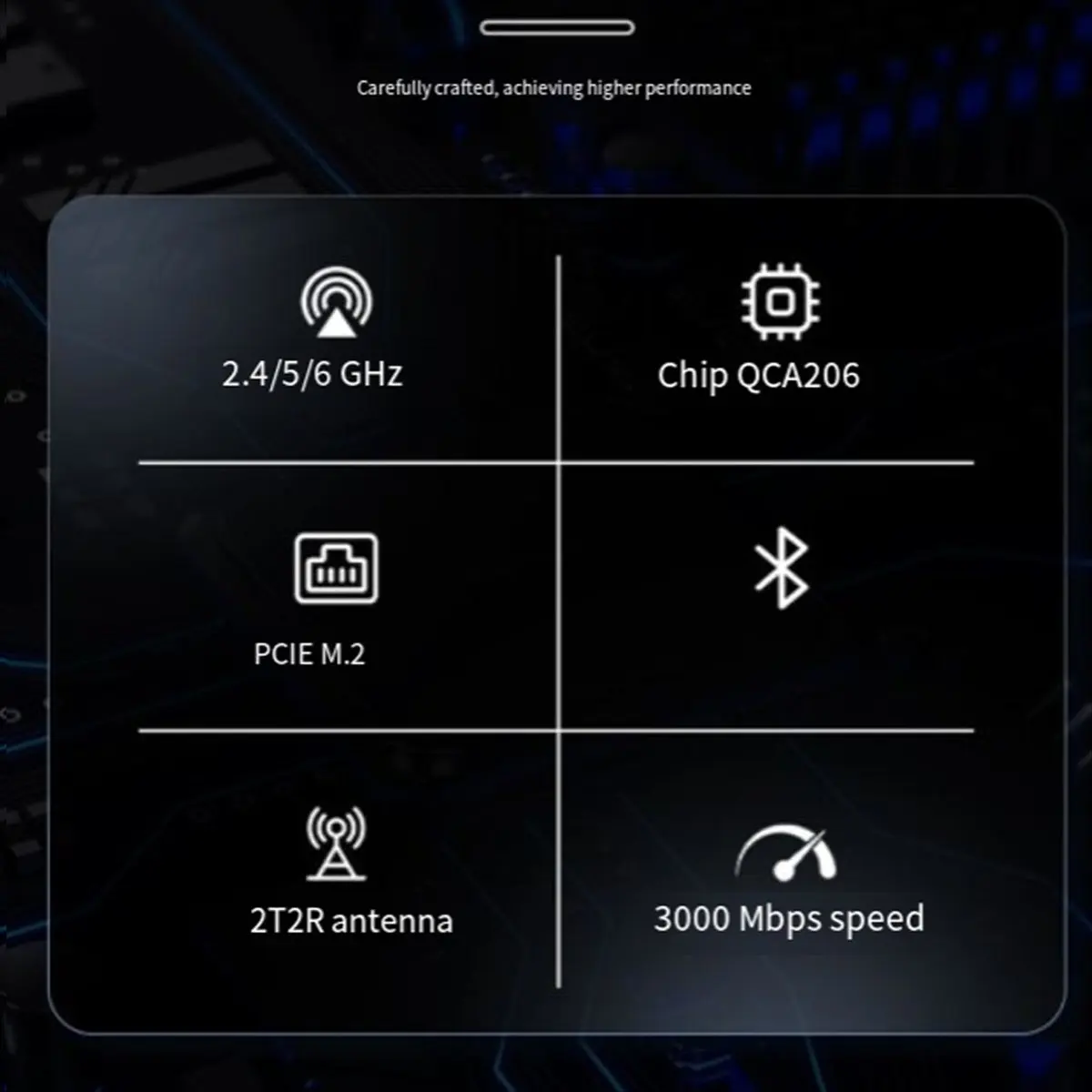 وحدة الكمبيوتر المحمول اللاسلكية M.2 سطح المكتب Win11 WIFI6E معدل الوحدة 3Gbps 18dBm WiFi Module
