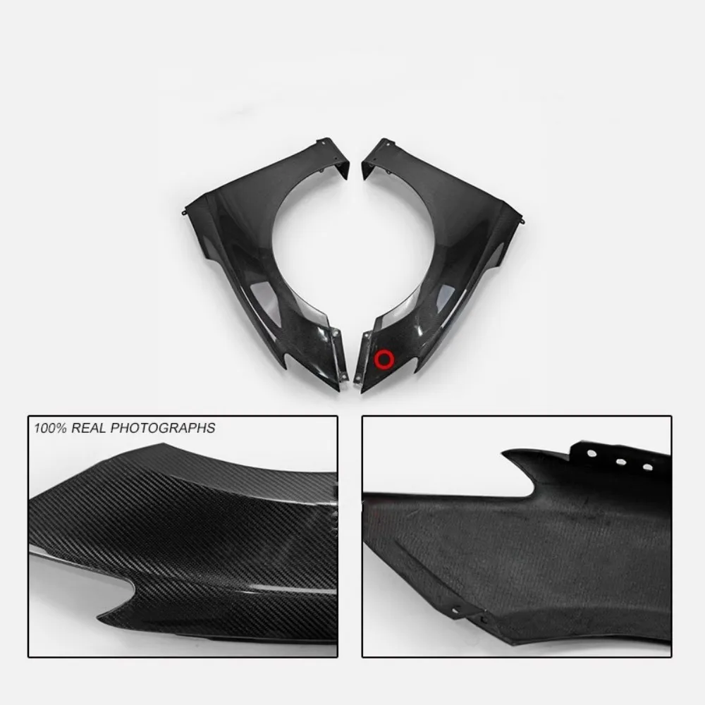 Carbon Fiber Car Front Fender Protector Mudguard Sticker Assembly For Hyundai Veloster 2019 Modified New Style Auto Accessories