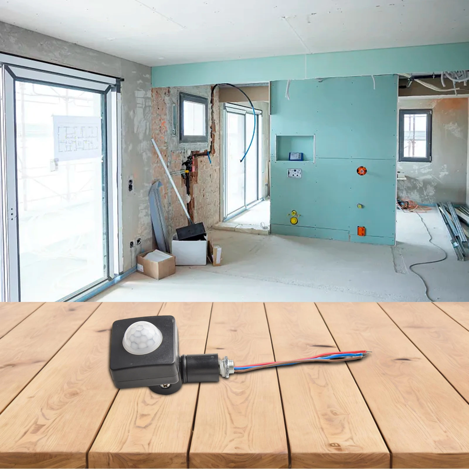 180 Degree Sensor Motion Sensor Switch Adjustable Light Intensity Compact Size Day And Night Adjustment LUX Switches