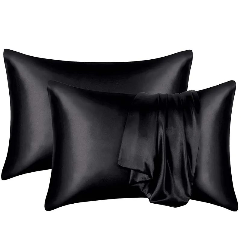 Washed silk pillowcase single cold silk simulation pillowcase