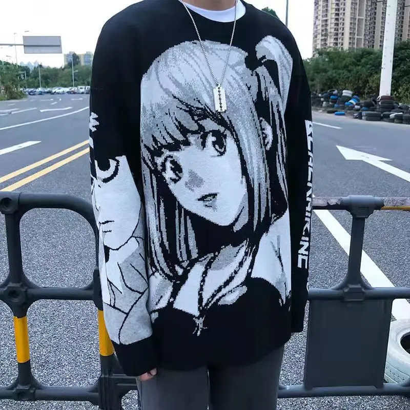 2022 Y2K Stylish Anime Sweater Misa For Girls  Dense Material  Women\'s Woollen  Death Note