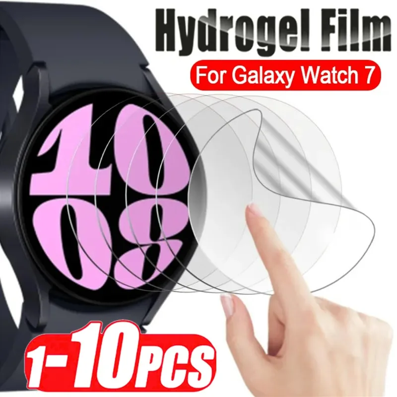삼성 갤럭시 워치 7 용 소프트 하이드로겔 보호 필름, 스마트 워치 화면 액세서리, 유리 아님, 40mm, 44mm, 워치 7 울트라, 47mm