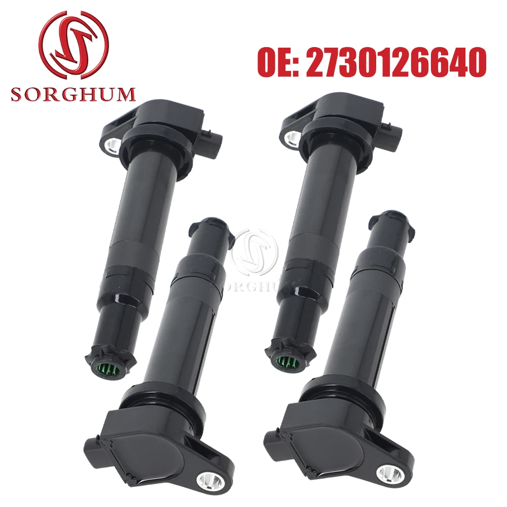 

SORGHUM 1/4PCS Ignition Coil For 2006 2007 2008 2009 2010 2011 Hyundai Accent Kia Rio Rondo 1.6L L4 UF499 27301-26640 0986221077