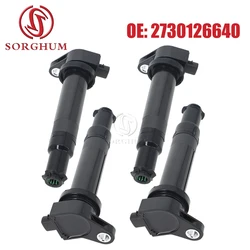 SORGHUM 1/4PCS Ignition Coil For 2006 2007 2008 2009 2010 2011 Hyundai Accent Kia Rio Rondo 1.6L L4 UF499 27301-26640 0986221077