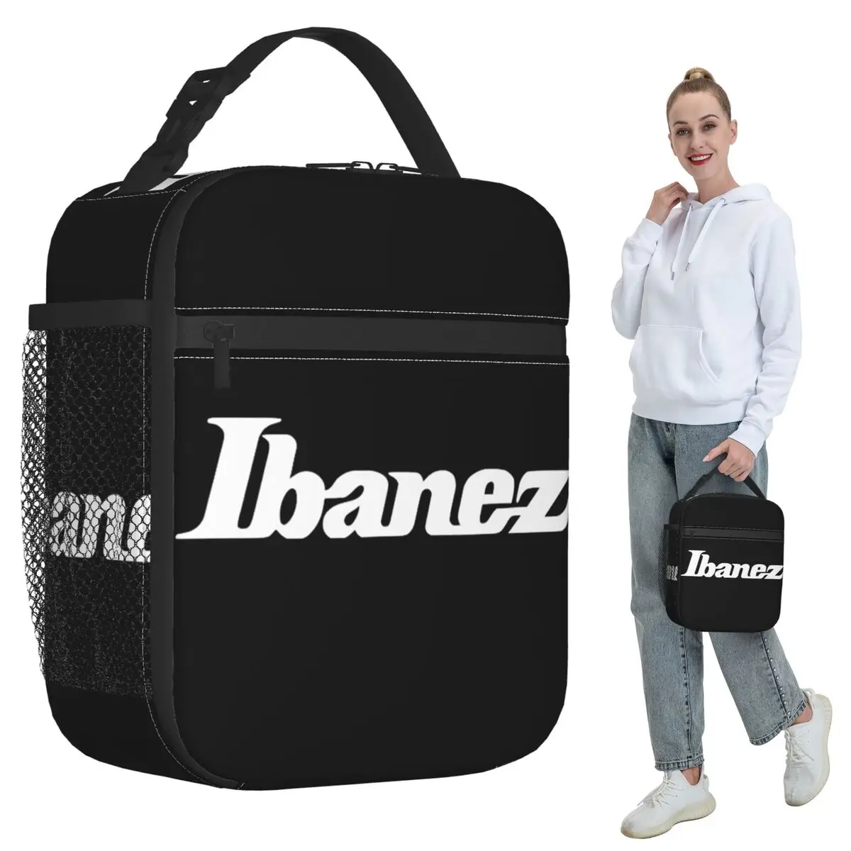Ibanez Guitars Insulated Lunch Bag for Kids School Cooler Thermal Food Box Tote Leakproof Lunch Boxes Container