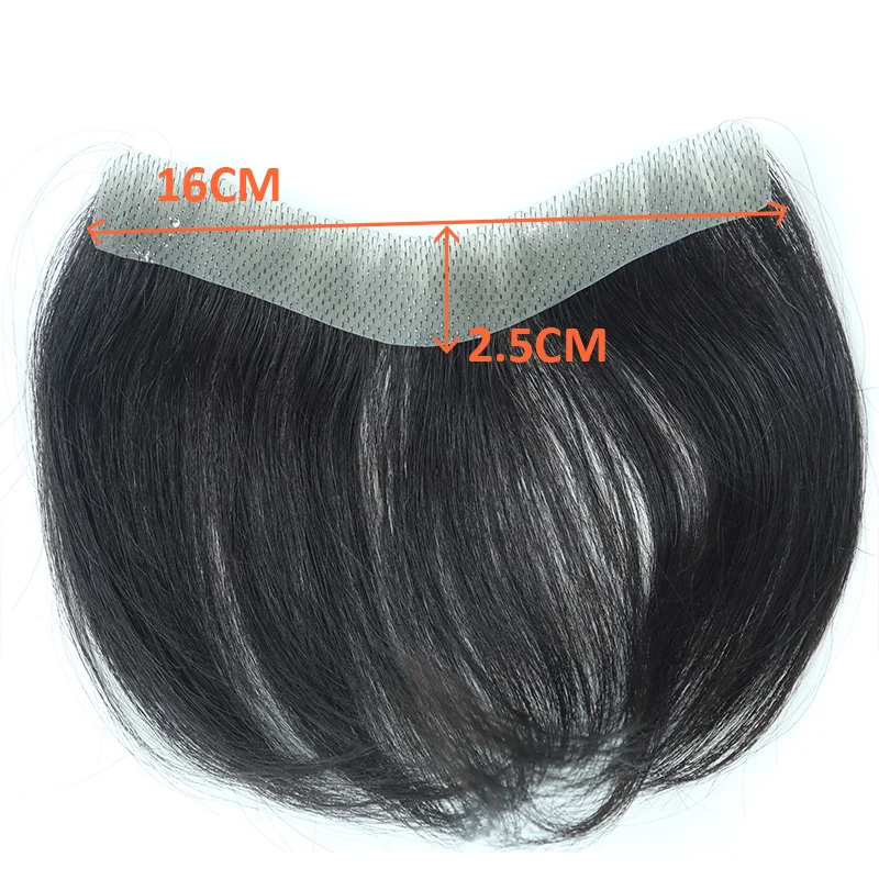 ตรง Man Toupee V สไตล์ด้านหน้าวิกผมสําหรับชาย 100% มนุษย์ Remy ผมบางผิว PU ผู้ชาย Capillary Prosthesis ธรรมชาติสี