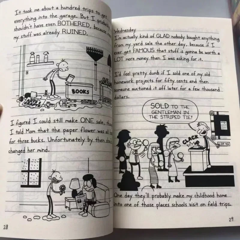 The Diary of a Wimpy Kid: A Funny and Relatable Children's Novel with Biting Humor and Stress-Relieving Cartoons view 3