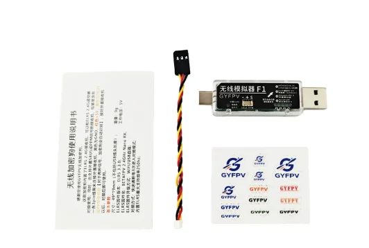 Wireless Simulator Dongle w/ Built-in ELRS 2.4G Receiver - SBUS/PPM Output for FPV Simulator Training Uncrashed/DCL/Liftoff/DJI
