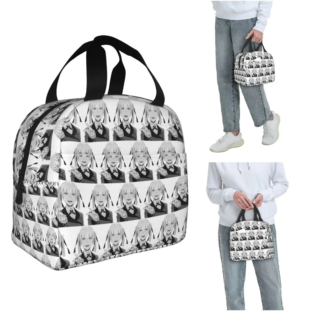 

Kirari аниме Kakegurui изолированная сумка для обеда для женщин офисный холодильник термоящик для еды сумка портативный ланч-боксы контейнер