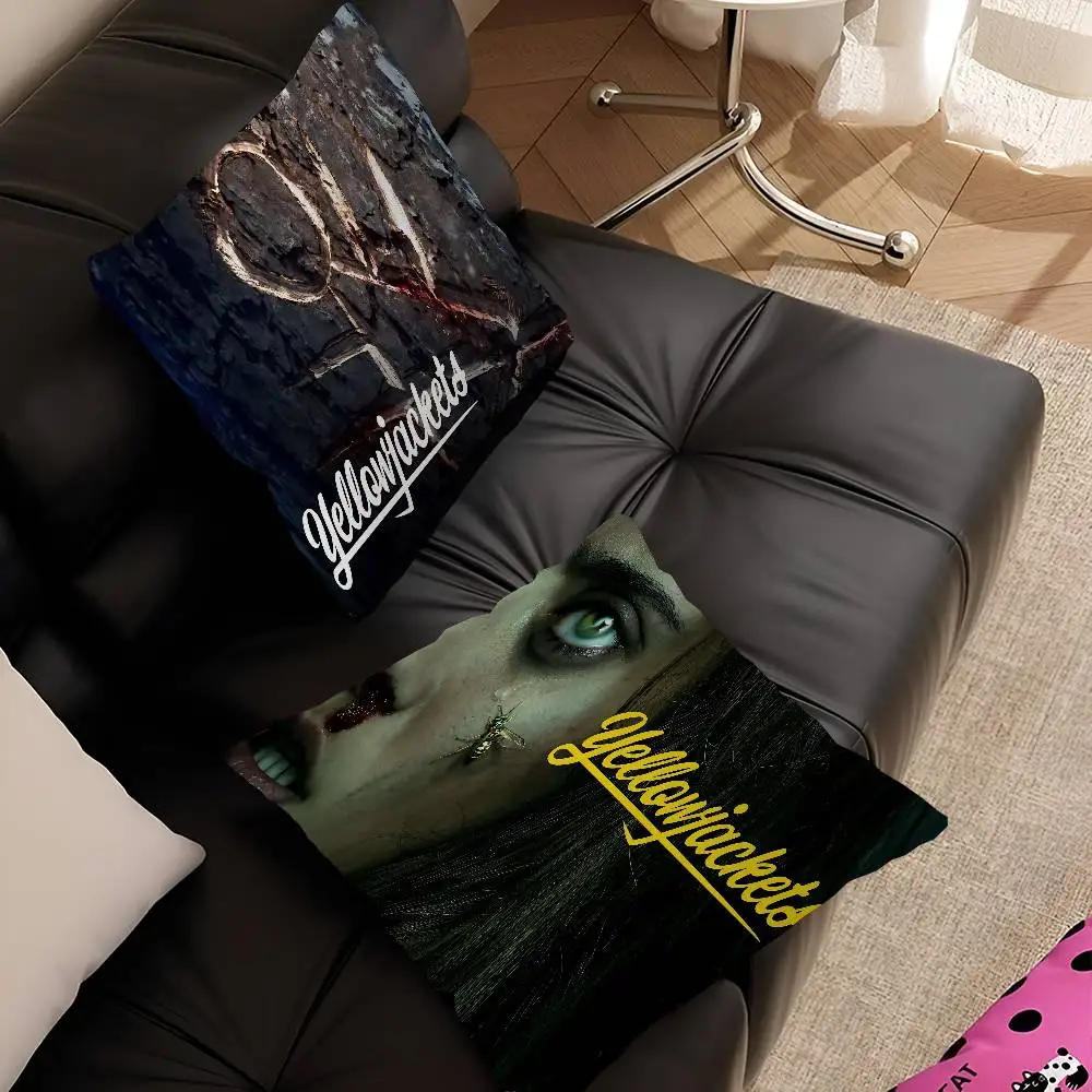 TV Horror Yellowjackets Pillow Cover For Bedroom Room And Living Room Sofa Decorative Cushion Cover