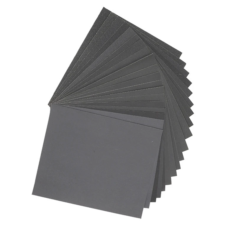 Papel de lija ABSJ-110Pcs, papel de lija de grano 60-2200, papel de lija seco/agua, herramientas abrasivas de 9x11 pulgadas (230x280mm)