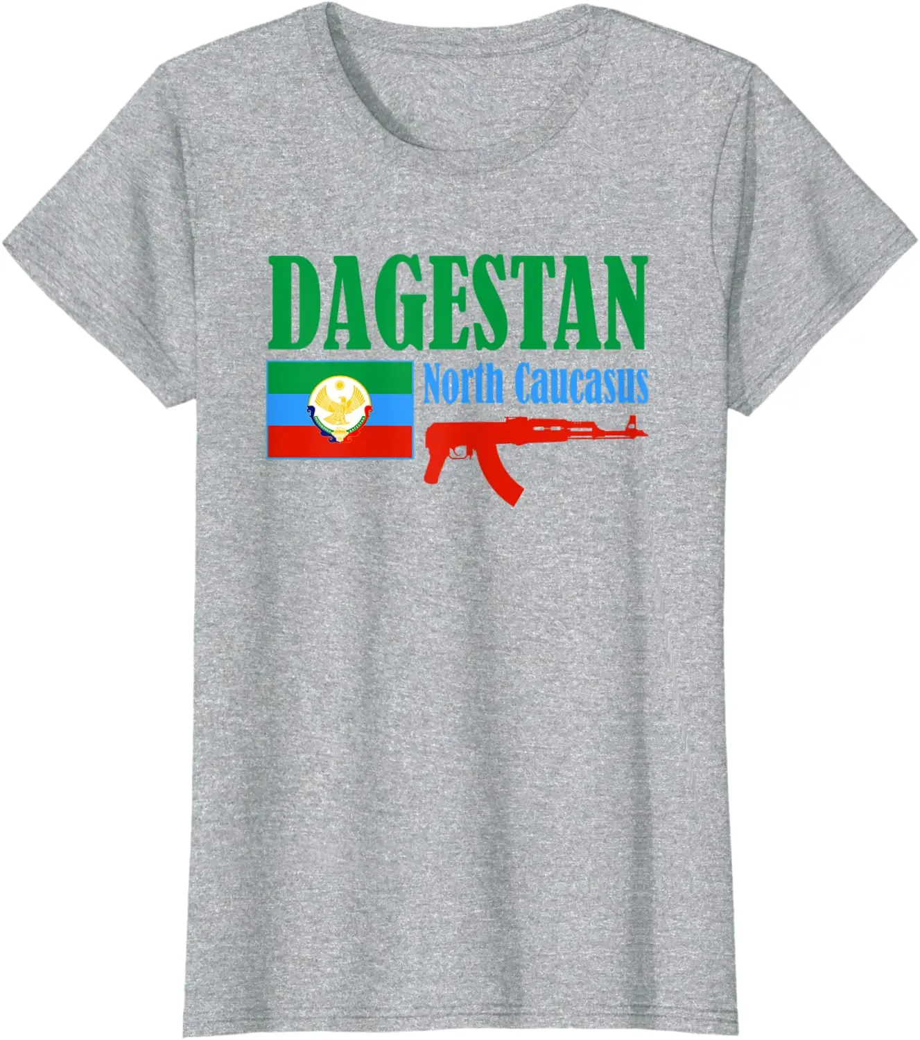 Dagestan Flag Proud Fighter T-Shirt. Summer High Quality Cotton Short Sleeve O-Neck Mens T Shirt New S-3XL