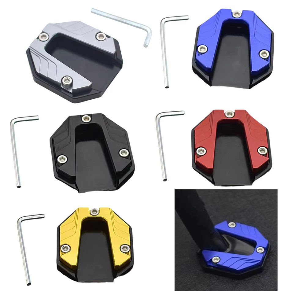 

Подставка-увеличитель для мотоциклетной боковой подножки из алюминиевого сплава, противоскользящая опорная пластина с увеличенной базой