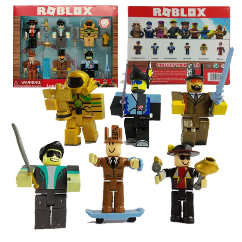 Фигурка персонажа из игры Roblox, 6-9 см, с аксессуарами, в коробке, игрушка, подарок на день рождения.