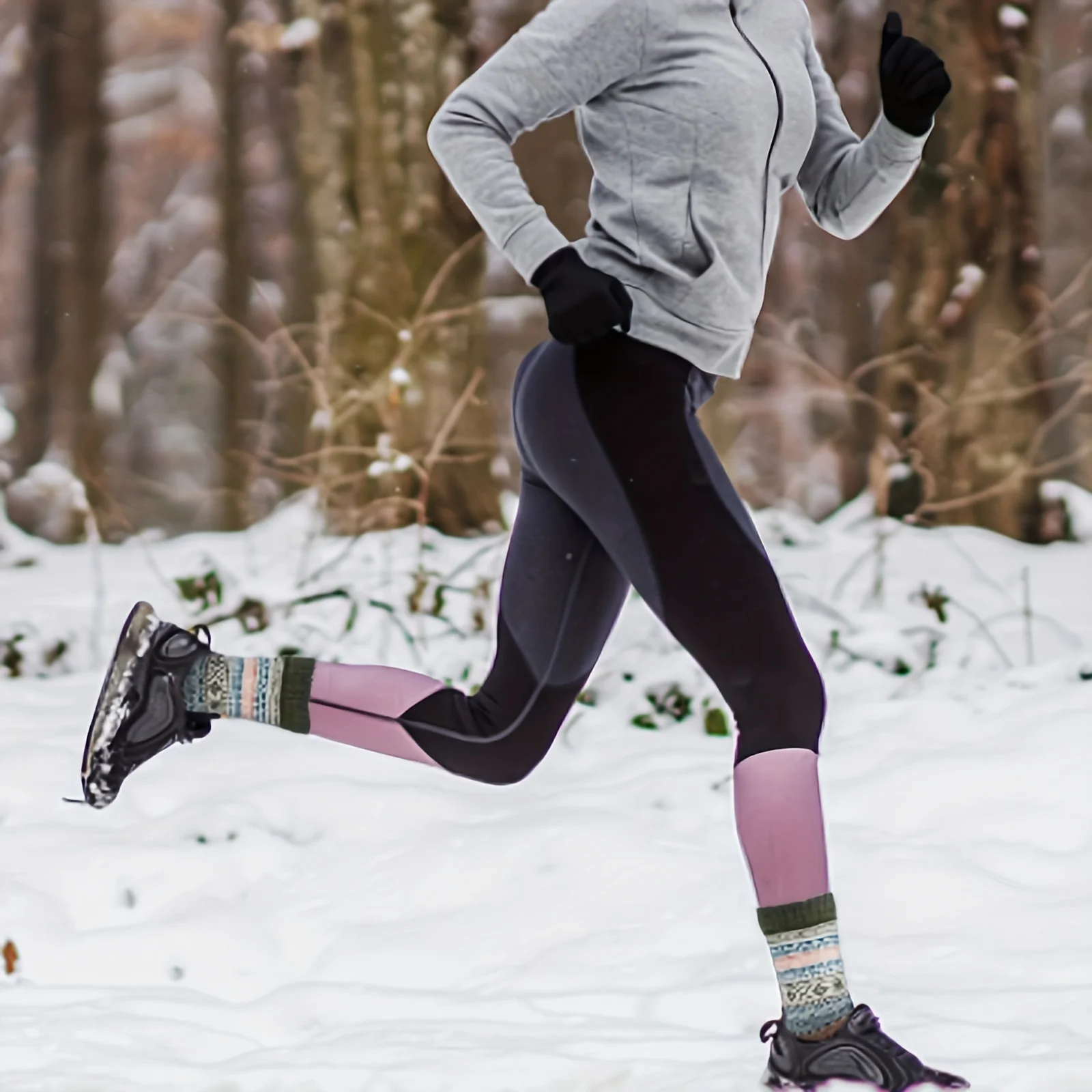 5 أزواج المرأة الخريف الشتاء جوارب من الصوف. الدافئة لينة منتصف طول الجوارب سميكة جدا Harajuku المرأة التجمد الكشمير الجوارب القصيرة #4