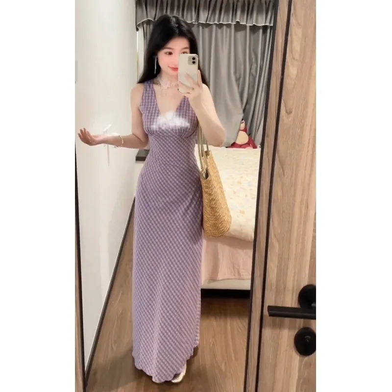 Sukienki Bez Rękawów Damskie Sukienka Letnia w Stylu Milkmaid Poliester Wycięcia Ramiączka Sznurkowe Ramiączka Spaghetti Dekolt w Serek Bardzo Krótka Elegancka