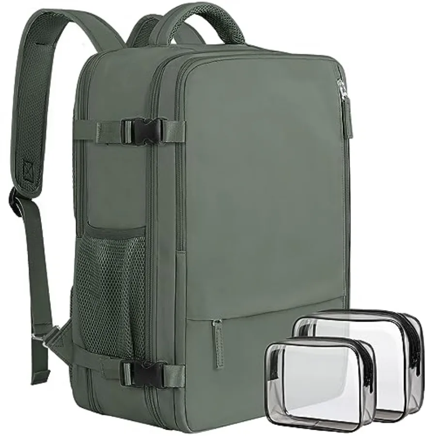 

Large Expandable Travel Backpack for Men and Women, 17 Inch Laptop, Waterproof, Casual, College Bookbag, Backpack for Women, as
