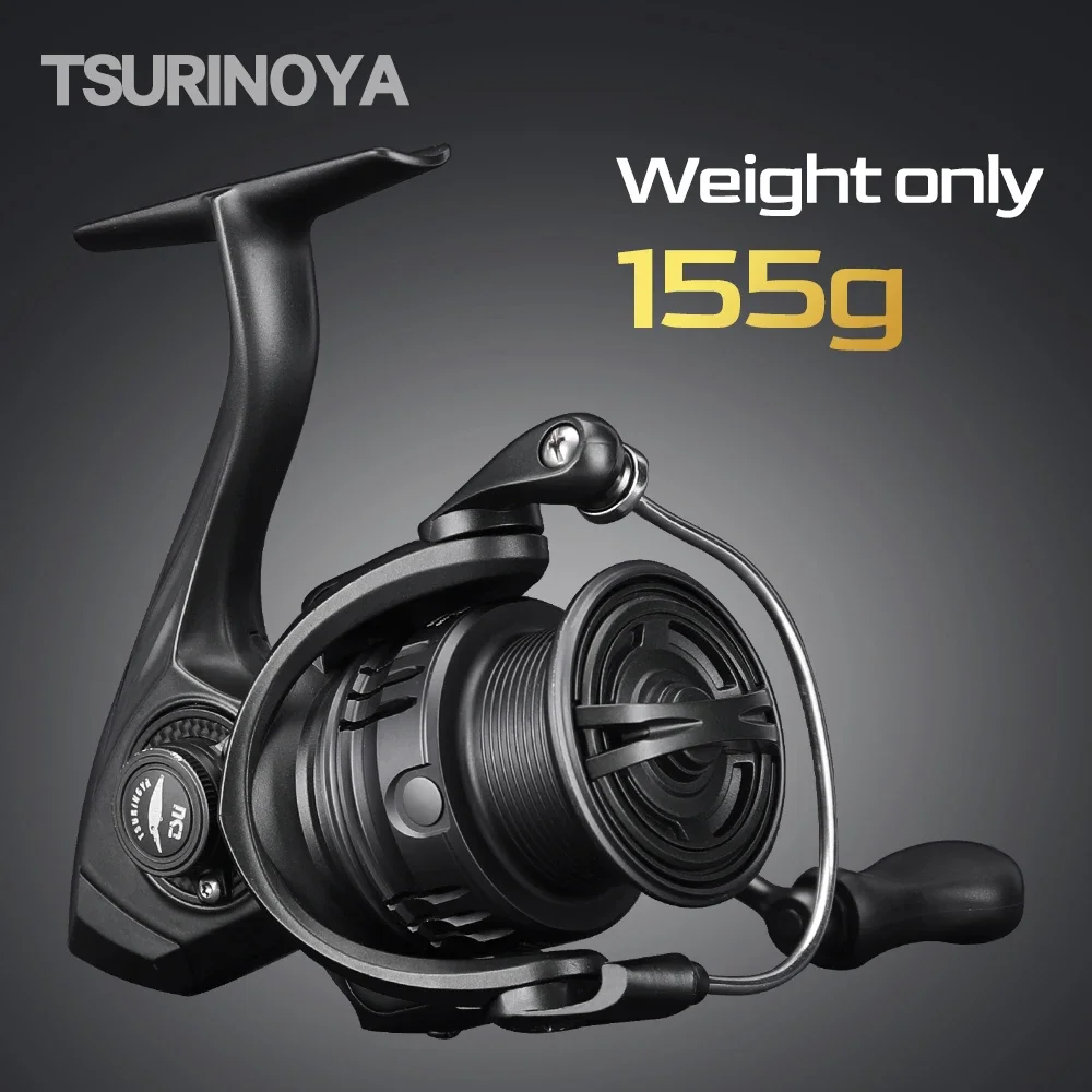 

TSURINOYA 155g Spinning Fishing Reel FRERE C2000S 2500S 3000M Carbon Compact Body Shallow Spool Casting Versatile Fishing Wheel