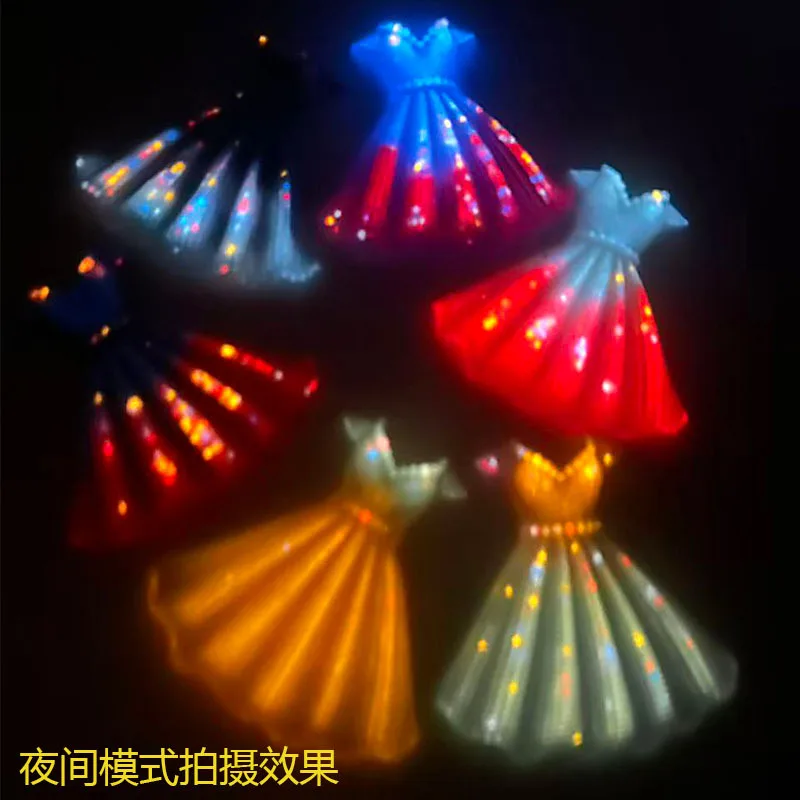 50PCS Kawaii Wedding Princess Skirt Night Light Refrigerator Sticker Phone Case Beauty Luggage DIY Accessories Home Decoration