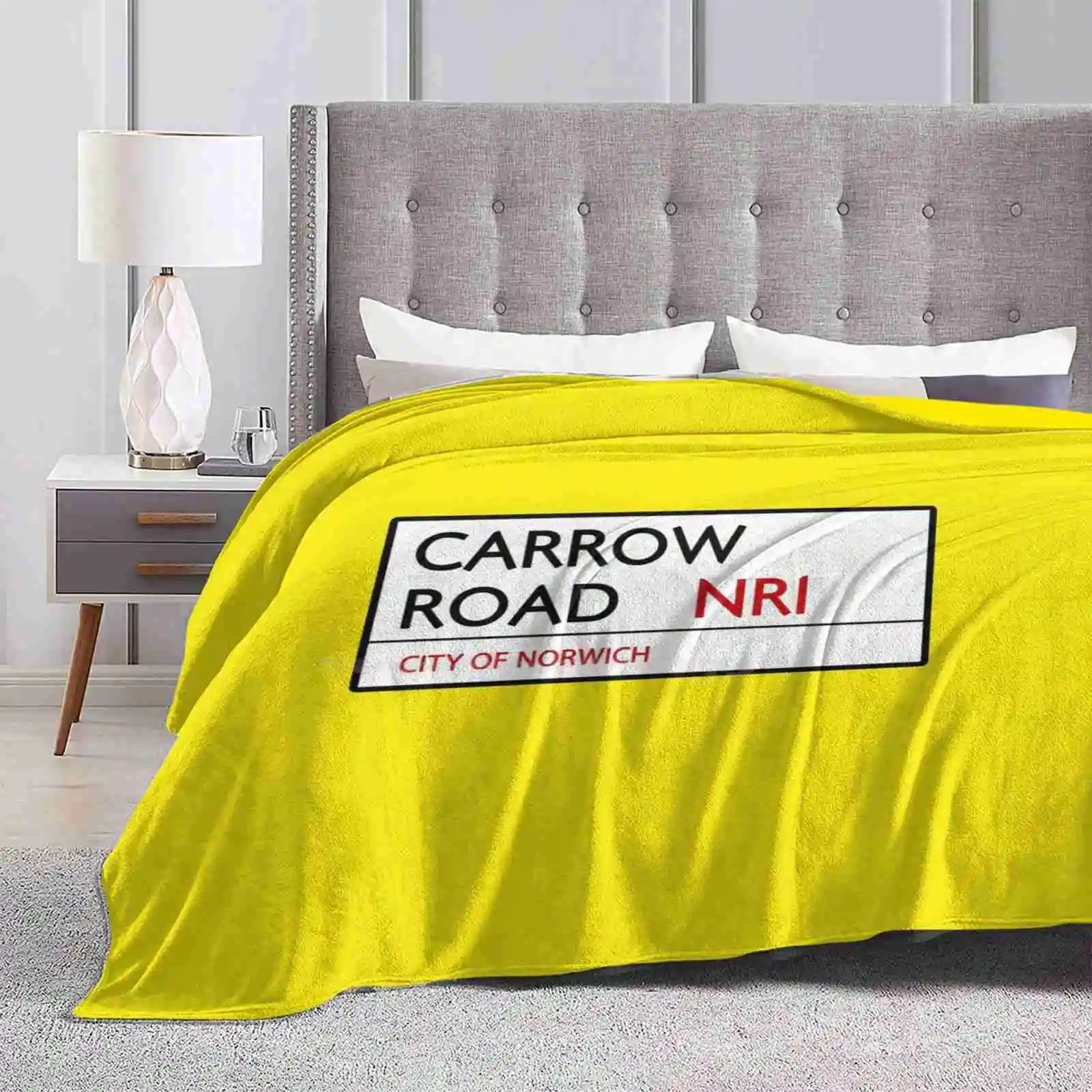 Carrow Road Street Sign-Norwich New Arrival Fashion Leisure Warm Flannel Blanket Football Club Ncfc Soccer Norfolk Carrow Road