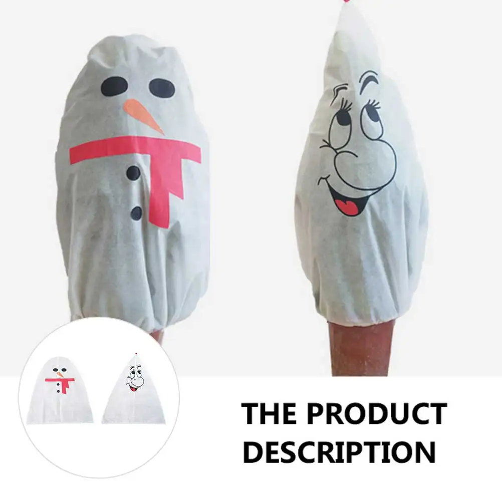 

2Pcs Christmas Tree Protection Cover Winter Xmas Bag Outdoor Plant Garden Decor Non Woven Fabric Dustproof Anti Cold Holiday