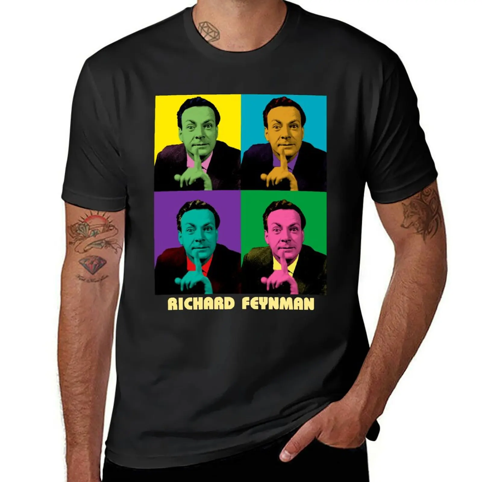 Richard Feynman Pop-art T-Shirt funnys tees graphics mens t shirts