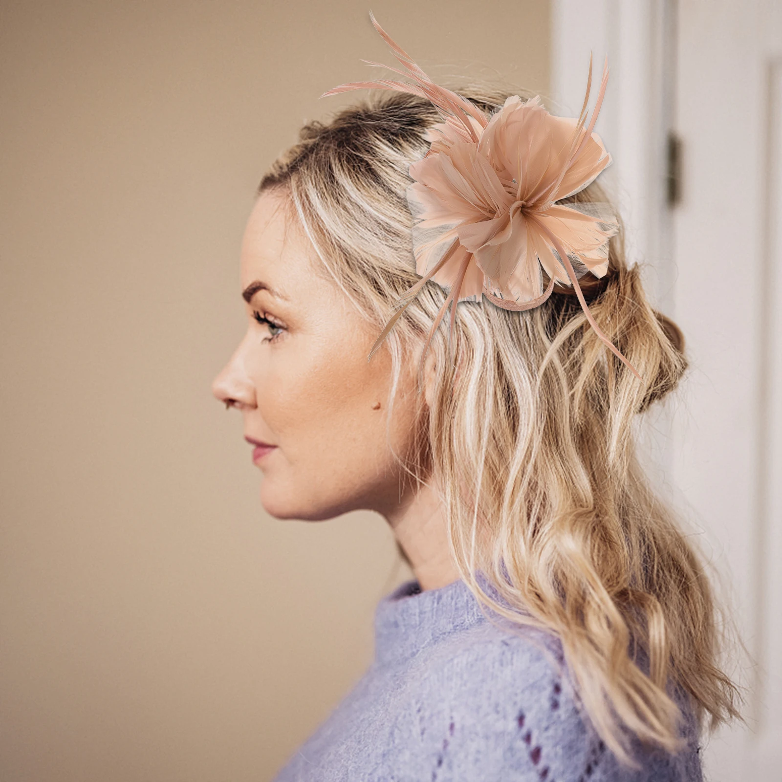

Hair Clips Unique Design Side Clip Wedding Accessories Bridesmaid Prom Elegant Banquet Party Headdress