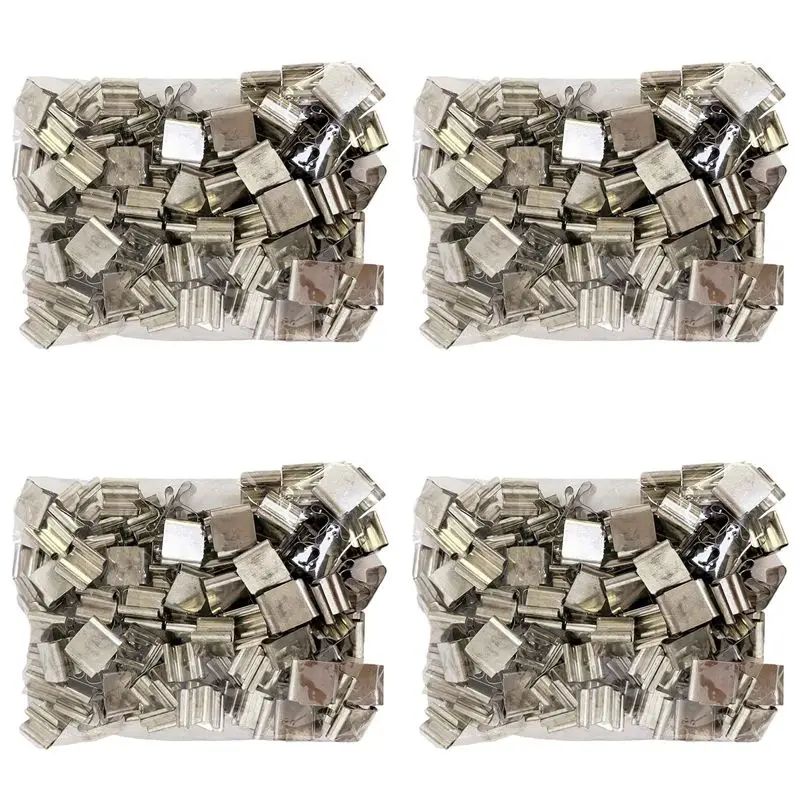 ABUI-400 PCS Металлические держатели для фитилей, подставки для деревянных фитилей для свечей