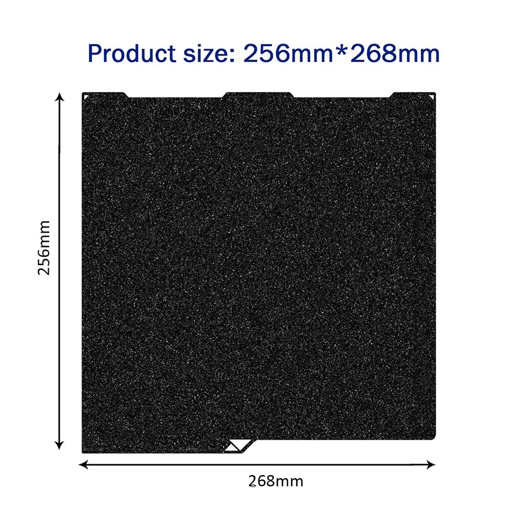 256X268 มม.สร้างแผ่นสําหรับ Kobra 3,แผ่นแพลตฟอร์มเตียงอุ่นสําหรับ 3D ชิ้นส่วนเครื่องพิมพ์และอุปกรณ์เสริม