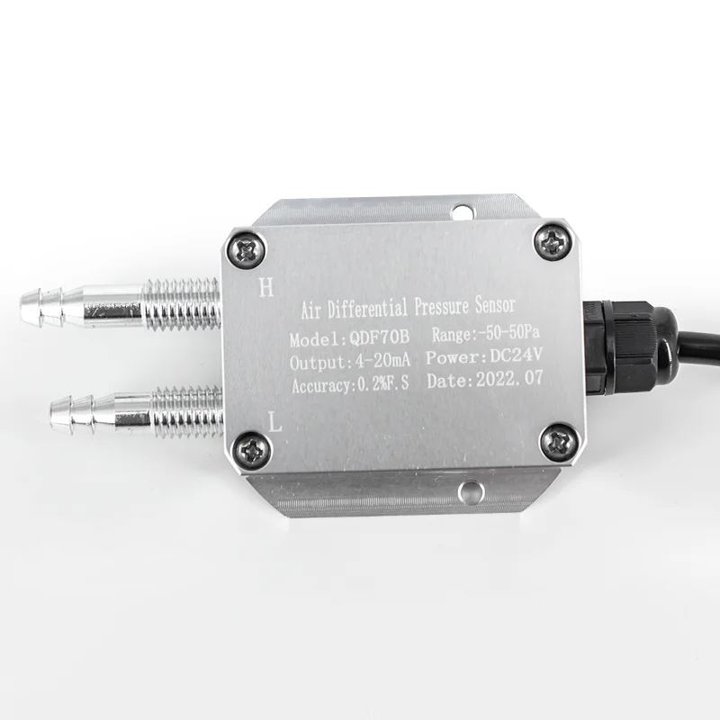 Transmisores de presión diferencial Presión de viento de aire 4-20mA Salida RS485 0-1Kpa Transductor de presión diferencial pequeño