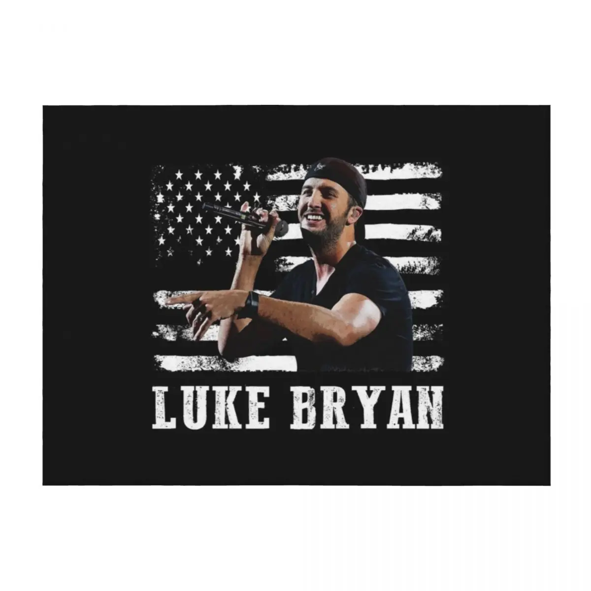 

Distressed American Flag Music Luke Legend Throw Blanket Soft Tourist Luxury Designer Winter beds Blankets