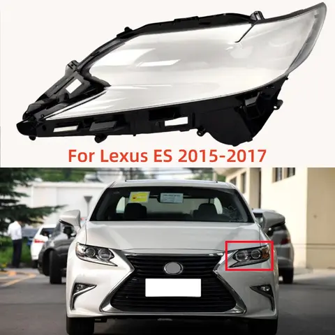 Lexus ES ES200 ES250 ES300 ES300h 2015 2016 2017 자동차 액세서리 투명 PC 소재 유리 헤드 라이트 쉘