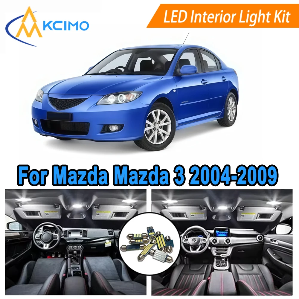 

Super Bright LED Interior Light Kit For Mazda Mazda 3 (2004-2009) - Easy Installation LED Conversion Kit Replace White/Blue
