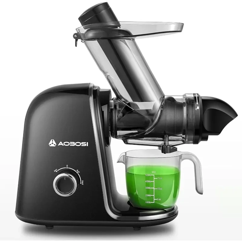 

AAOBOSI Masticating Juicer, Cold Press Juicer Machines Triple Modes,Kitchen Appliances Easy Assembly, Portable juicer