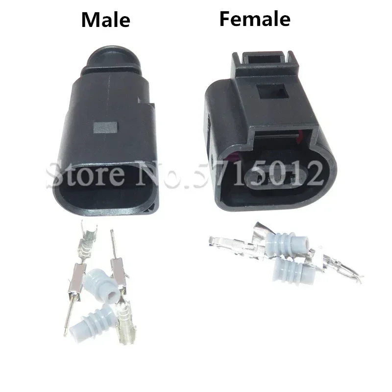 2 Hole 1.5mm 1J0973802/1J0973702 Auto Temp Sensor Plug Deflation Valve Plug Waterproof Electrical Wire Cable Connector