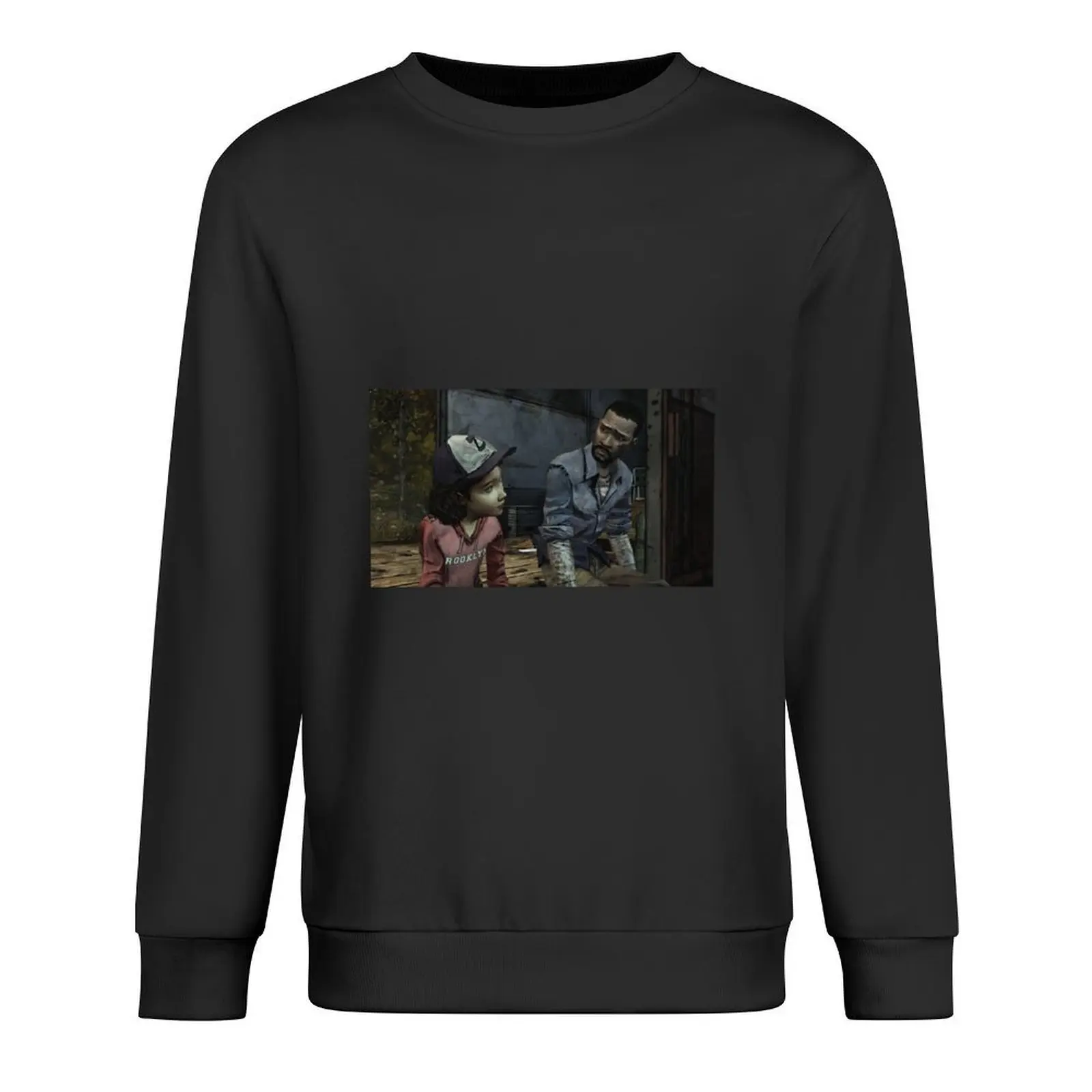 

The Walking Dead-Clementine and Lee Pullover men's coat winter clothes graphic t shirts men men's clothing autumn sweatshirt