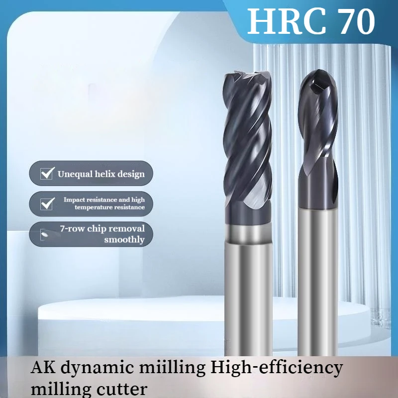 

Premium 4Flutes Carbide End Mill CNC Milling Cutter HRC70 Tungsten Steel for Metal 1 2 4 5 6 8 10 12mm