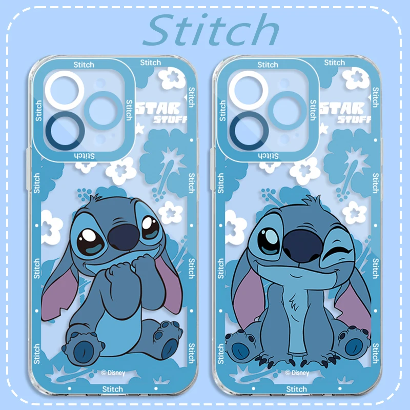 ديزني لطيف غرزة الملاك قضية الهاتف لسامسونج غالاكسي A25 A55 A35 A54 A34 A15 A24 A14 A53 A33 A13 A05 A05S 5G A23 A32 A52 A52S