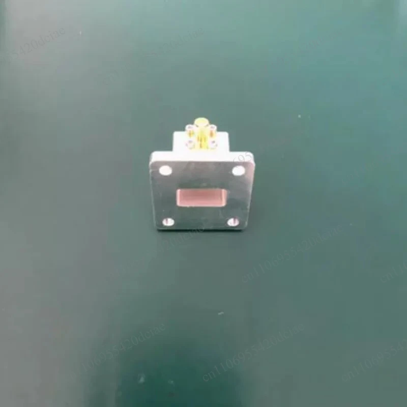 Low VSWR 1.2 BJ120, (WR75) waveguide to coaxial transition 9.84-15GHz