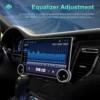 Podofo-カーマルチメディアプレーヤー,Android Auto Carplay, 2K qled画面,wifiと4G GPS, 2ノブオーディオ,10コア,4 64G, 11.5インチ 5