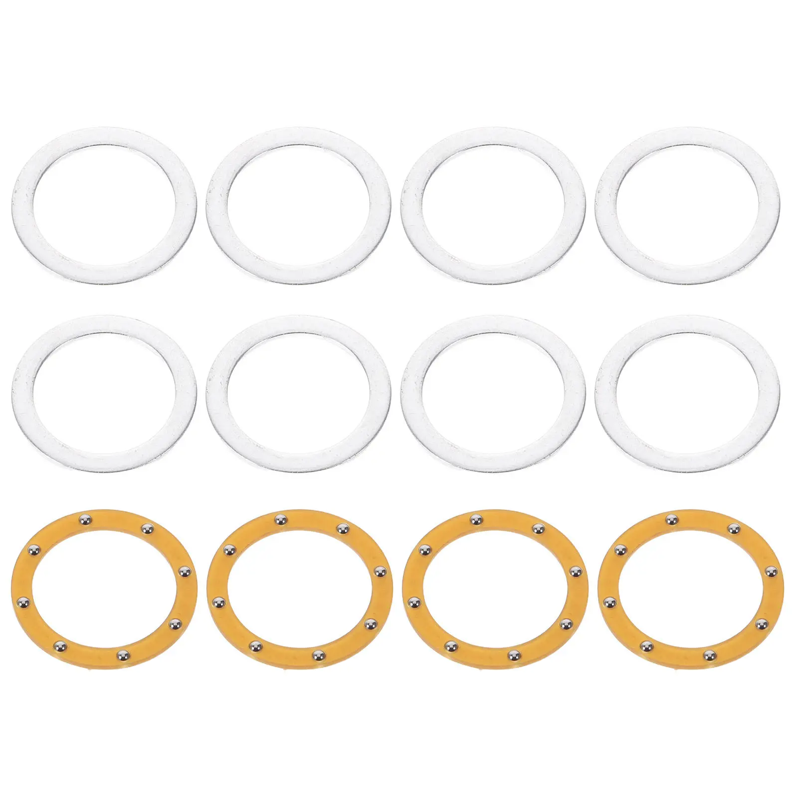 4Sets Nail Drill Handpiece Parts Metal Washers Gasket Accessories for Electric Nail Machines Manicure Polisher Replacement Spare