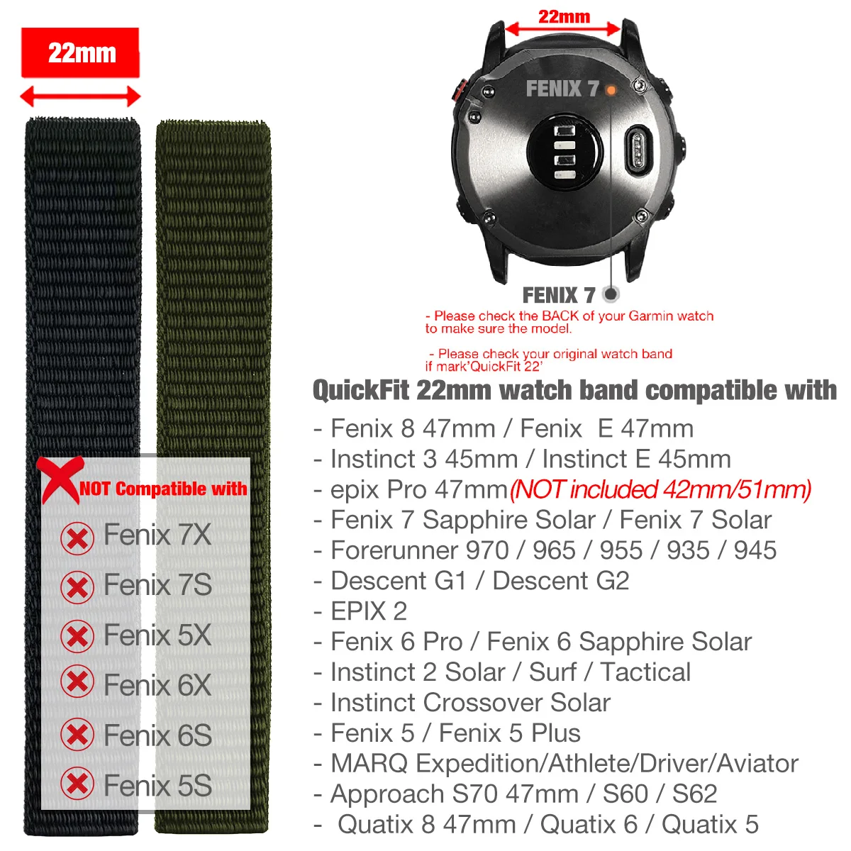 Pasek do zgodnych zegarków Garmin — zdjęcie produktu 12