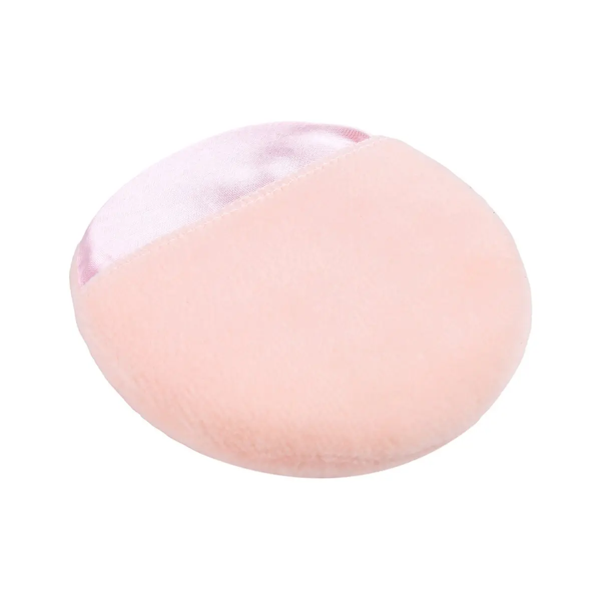 Compatible Women Cosmetic Beige White Round Face Makeup Facial Powder Puff