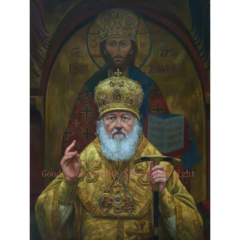 HOME GOOD Religion ART RUSSIA Patriarch Кирилл I of Moscow Russian Orthodox bishop Orthodox Church print art painting on canvas