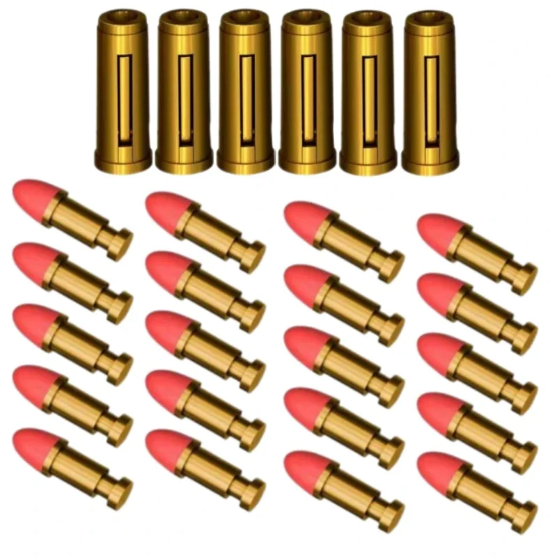 T5Y kaevixdio Children's Soft Bullet Revolver Toy Accessories - Continuous Shooting